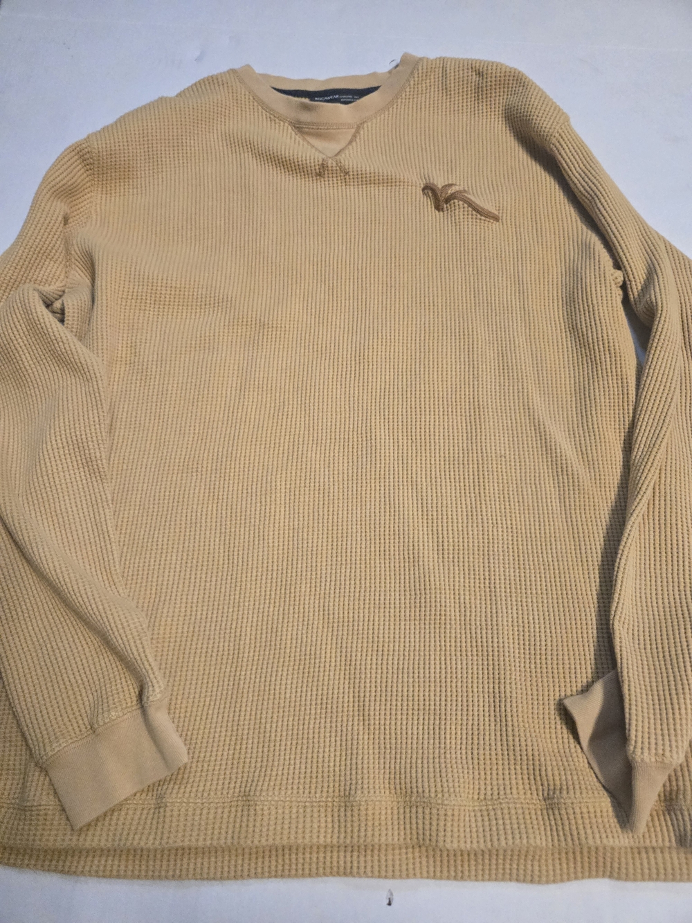 VINTAGE Men's Lightweight Waffle Knit Sweater Size 2x
